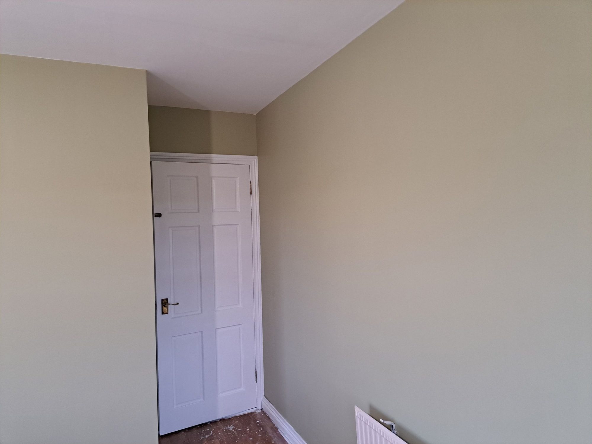 Freshly painted room